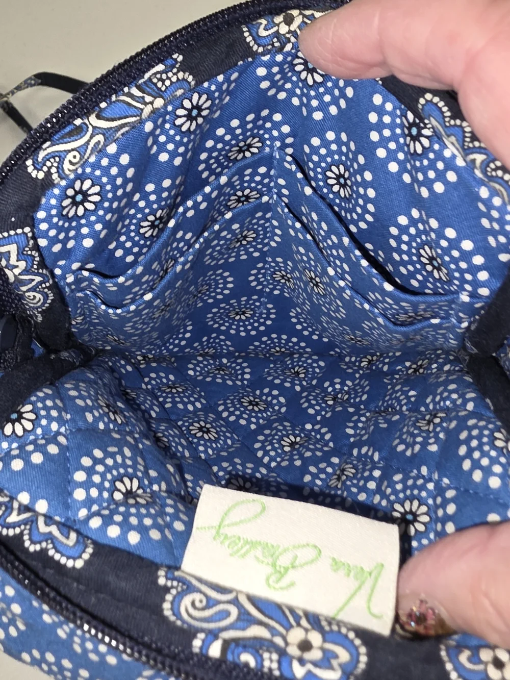Vera Bradley Calypso Mini Hipster Crossbody Bag Built-In Wallet Retired 2009